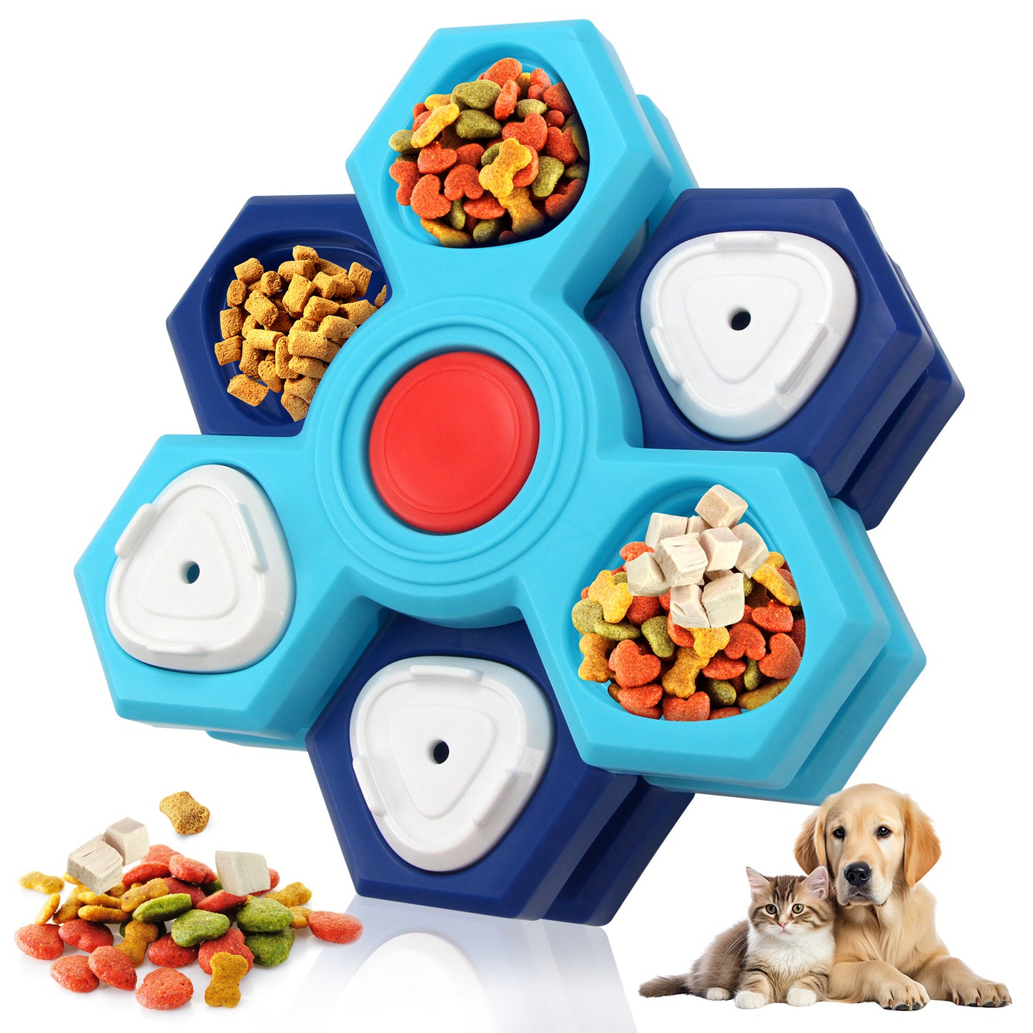 4-Layer Puzzle Slow Feeder Dog Bowl