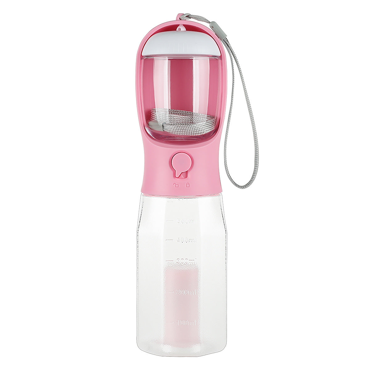 3-in-1 Portable Dog Water Bottle – Water, Food & Poop Bag Dispenser