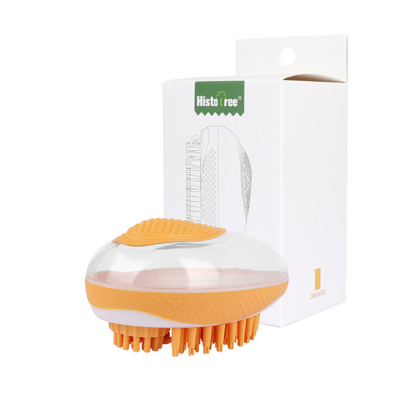 2-in-1 Silicone Dog & Cat Grooming Brush